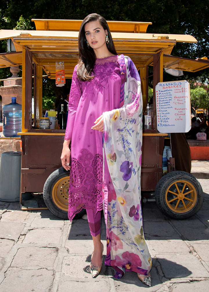 Hemline Odyssey by Mushq Unstitched Embroidered Lawn 3 Piece Suit MU26UHO HUNSS250406 MARIEL - Summer Collection