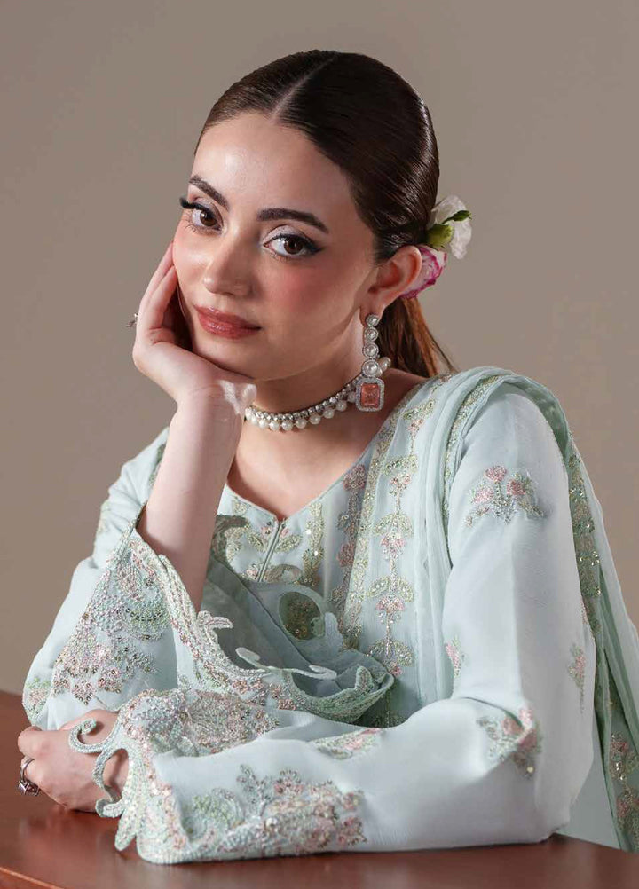 Nouvelle by Emaan Adeel Unstitched Embroidered Chiffon 3 Piece Suit EA26UNC Orla - Festive Collection