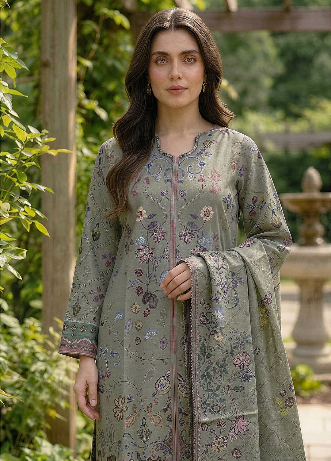 Zync by Florent Unstitched Printed Lawn 3 Piece Suit FL26UZPL FZ-11 - Summer Collection