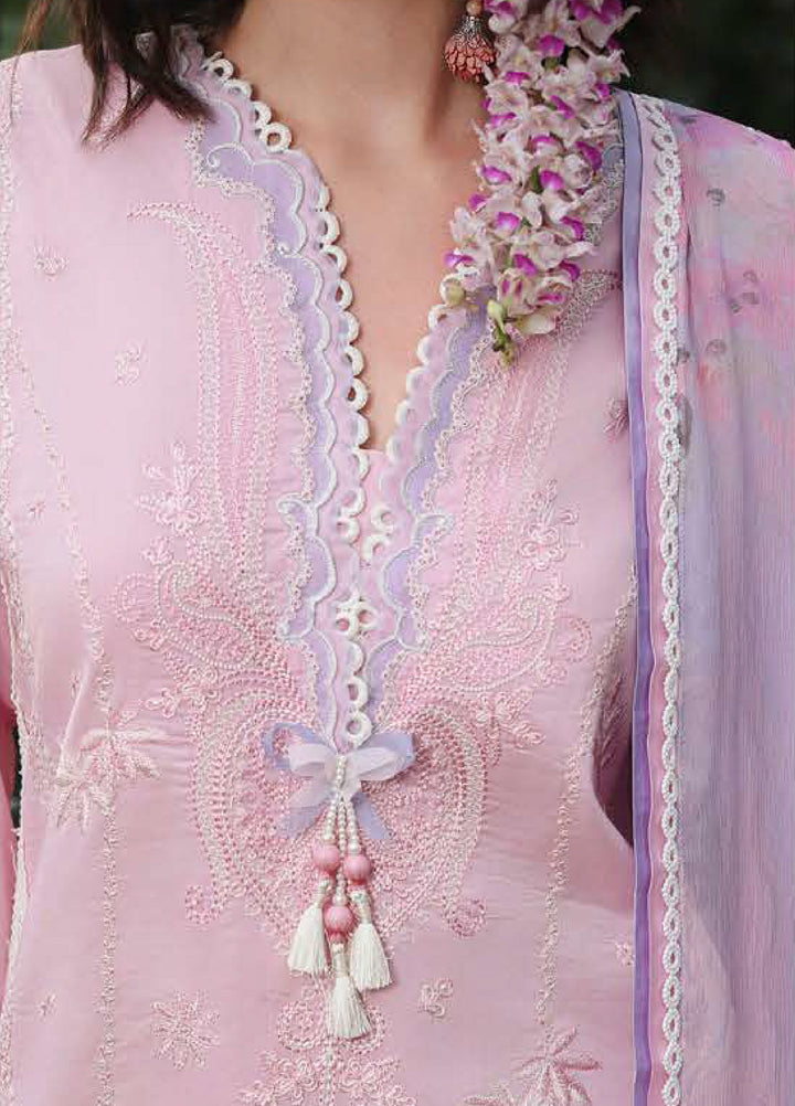 The Secret Garden by Mushq Unstitched Embroidered Lawn 3 Piece Suit MU26USG Rosewood Secret HUNSS260410 - Festive Collection