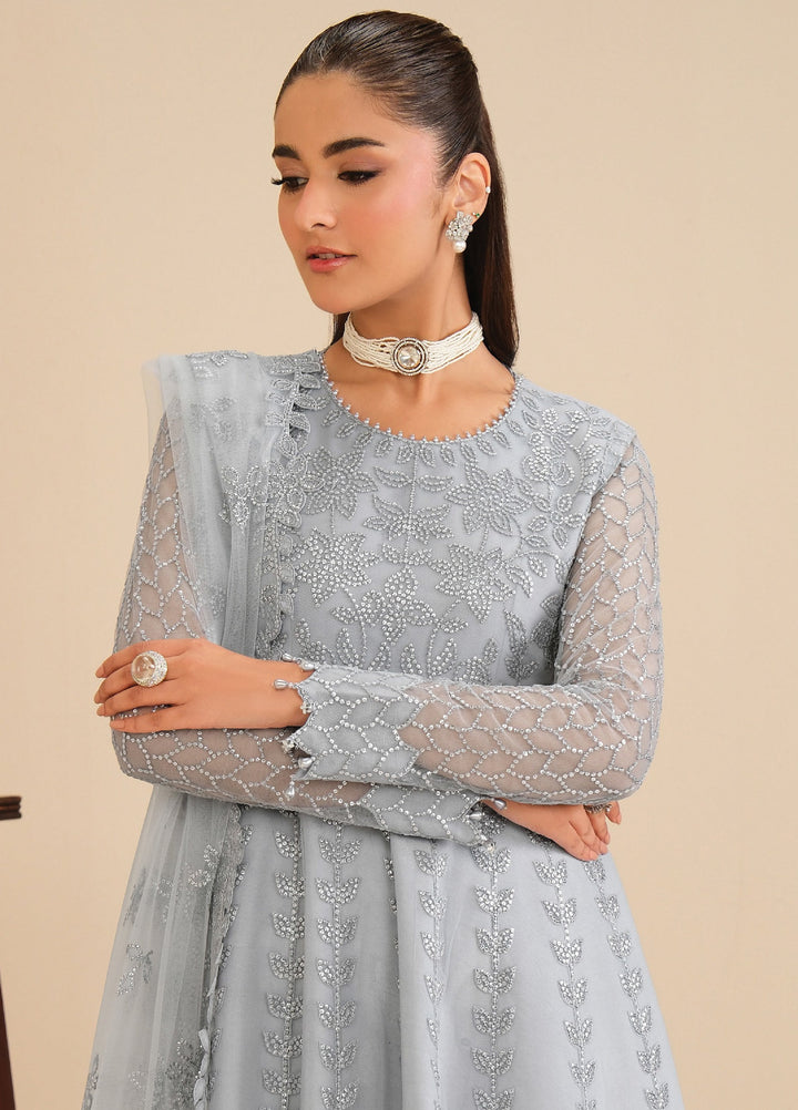 Alizeh Fashion Unstitched Embroidered Net 3 Piece Suit AF26UNF SHAMA AF-NT-2259 - Festive Collection