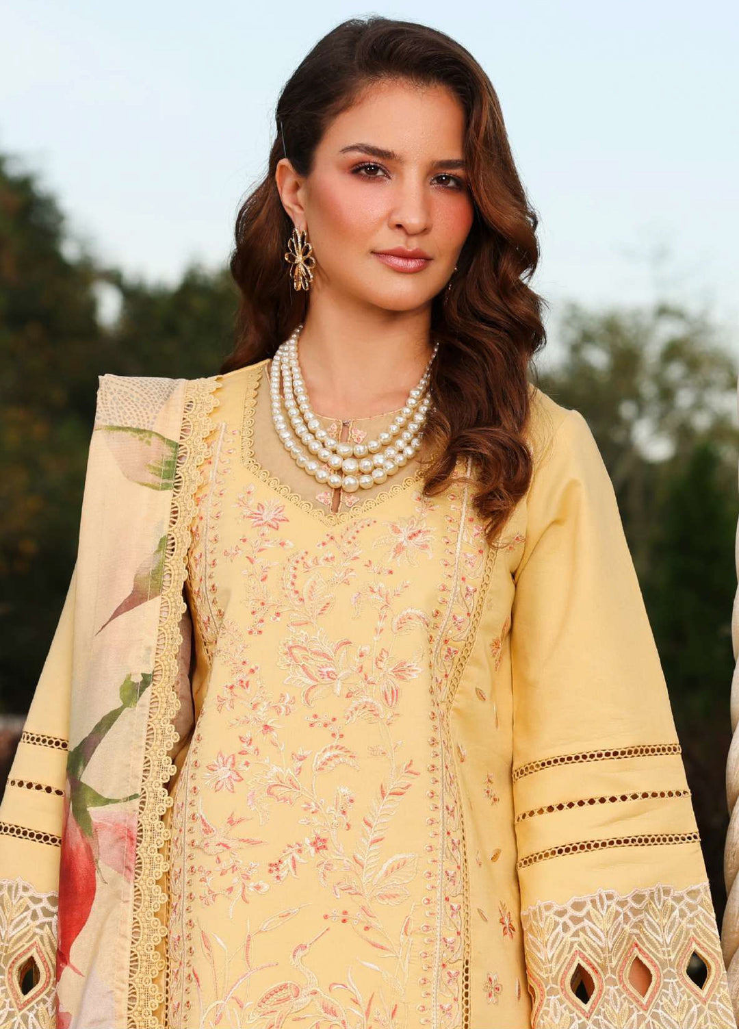Florence by Rang Rasiya Unstitched Embroidered Lawn 3 Piece Suit RR26UFL Mirha - Summer Collection