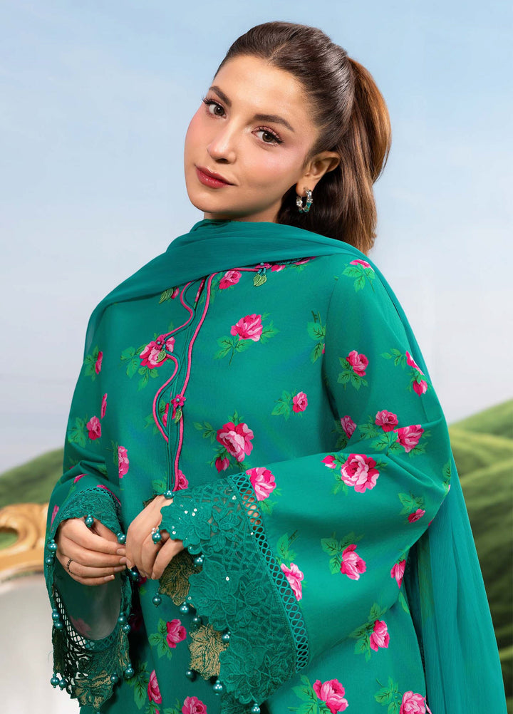 M Basics by Maria B Unstitched Embroidered Lawn 3 Piece Suit MB26SSEL MB-CUSV14-09A - Eid Collection