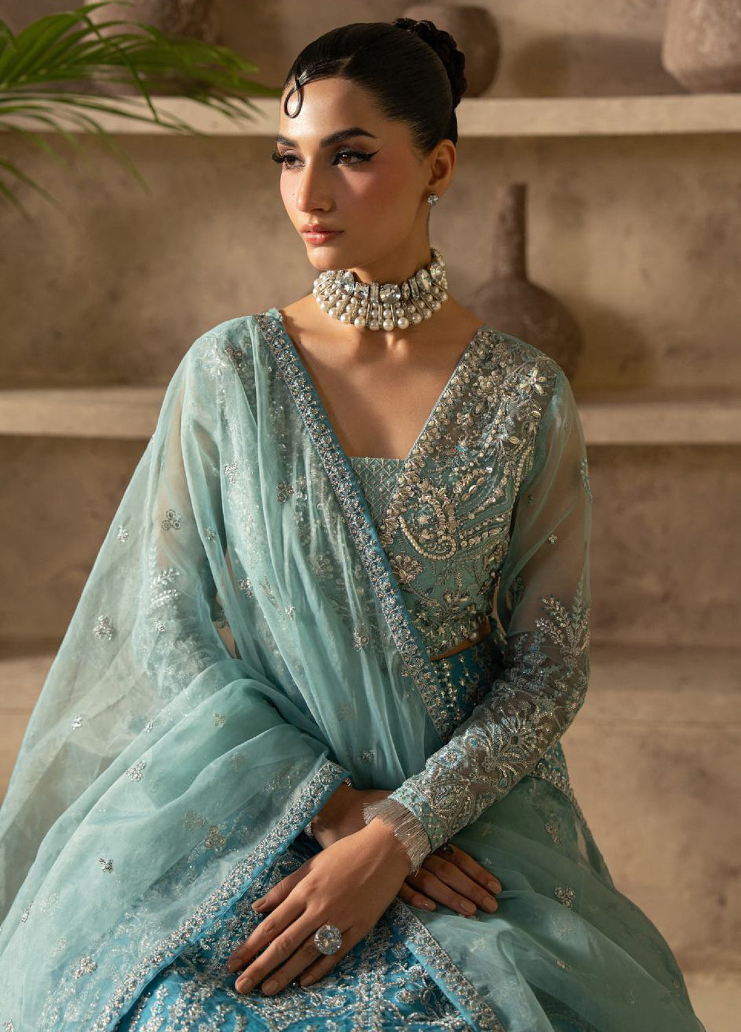 Azira by Gulaal Unstitched Luxury Embroidered Organza 3 piece GL25AF LFU-01 Elaria - Formals Collection