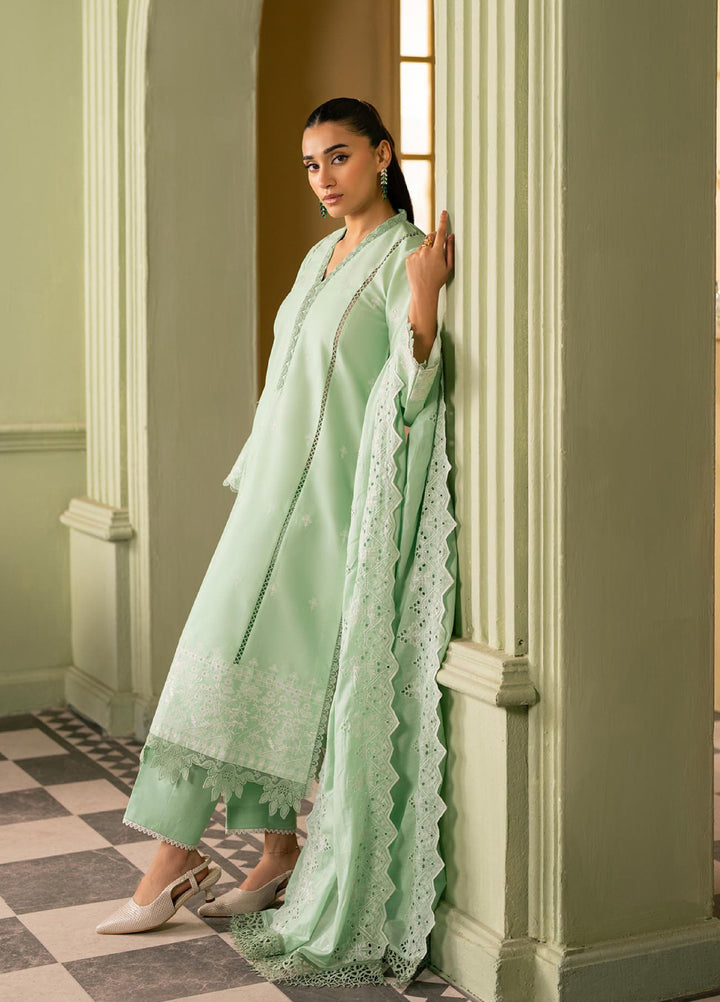 Raha by Rajbari Unstitched Premium Chikankai Embroidered Lawn 3 Piece Suit RB26UCRL D-5 - Summer Collection