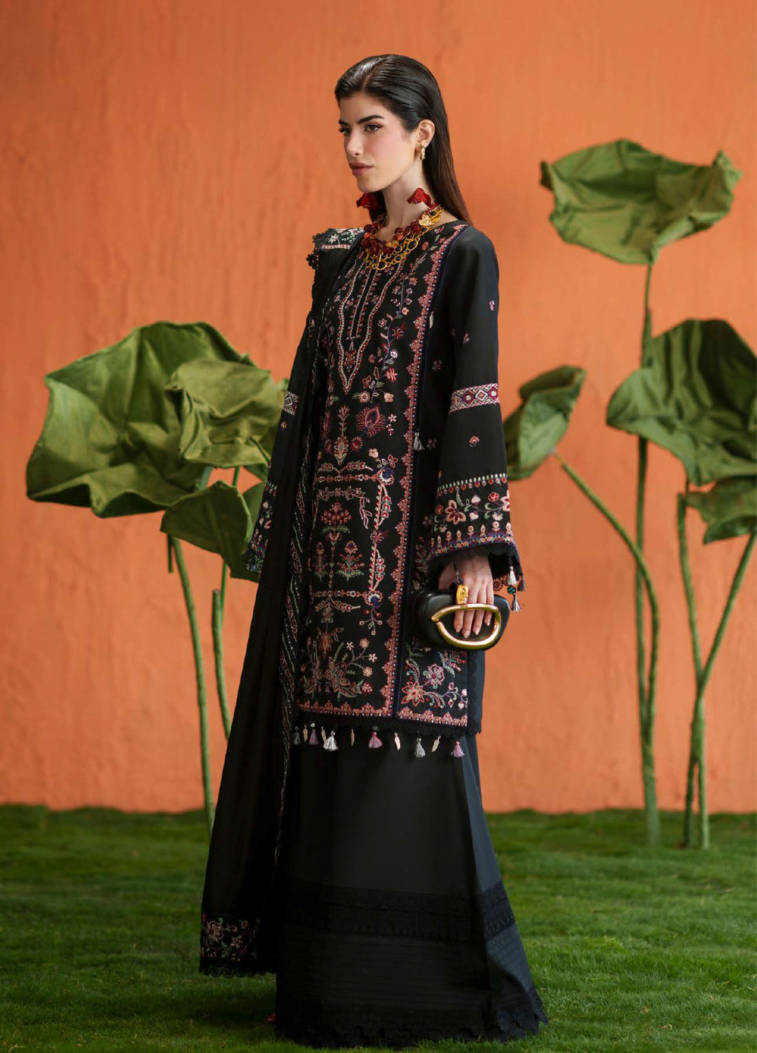 Blooming Flower by Zariya Unstitched Embroidered Lawn 3 Piece Suit ZRY26ULB ZARETA ZB-60109 - Festive Collection