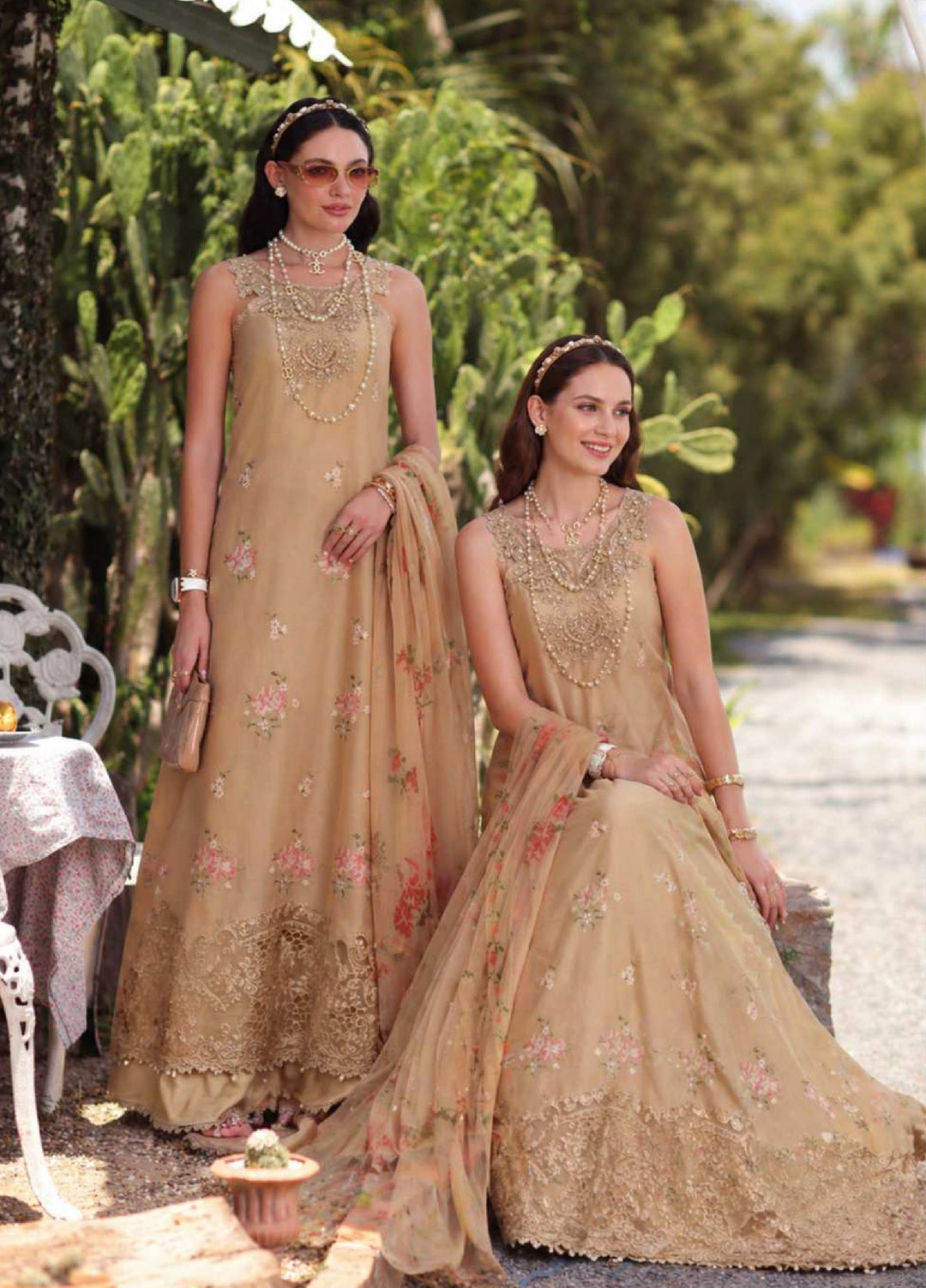 Noor Luxe by Saadia Asad Unstitched Embroidered Lawn 3 Piece Suit SA26ULNE D13 - Eid Collection