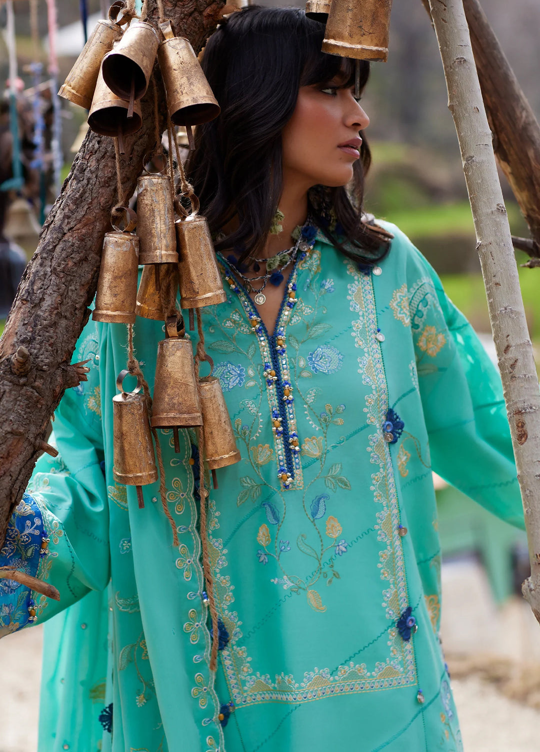 Meili by Zaha Unstitched Embroidered Lawn 3 Piece Suit ZK26UML ZL26-06A - Festive Collection