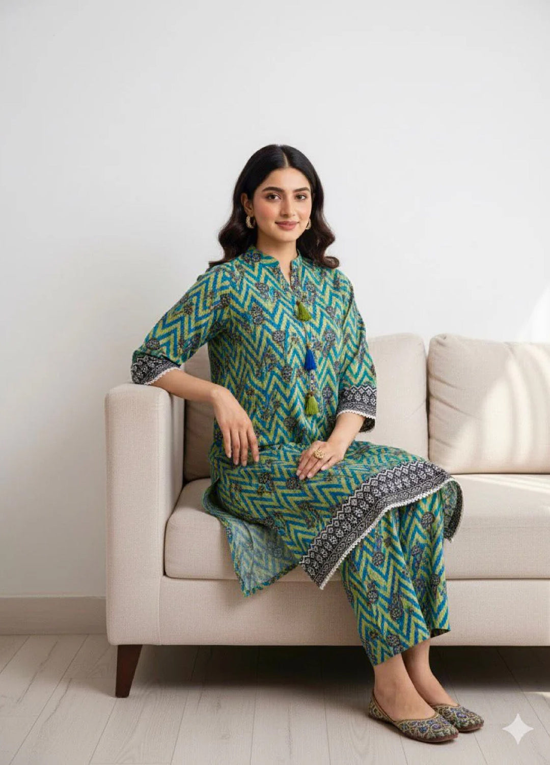 Tosheeza Saith Women Pret Khaddar 2 Piece D-3 - Winter Collection