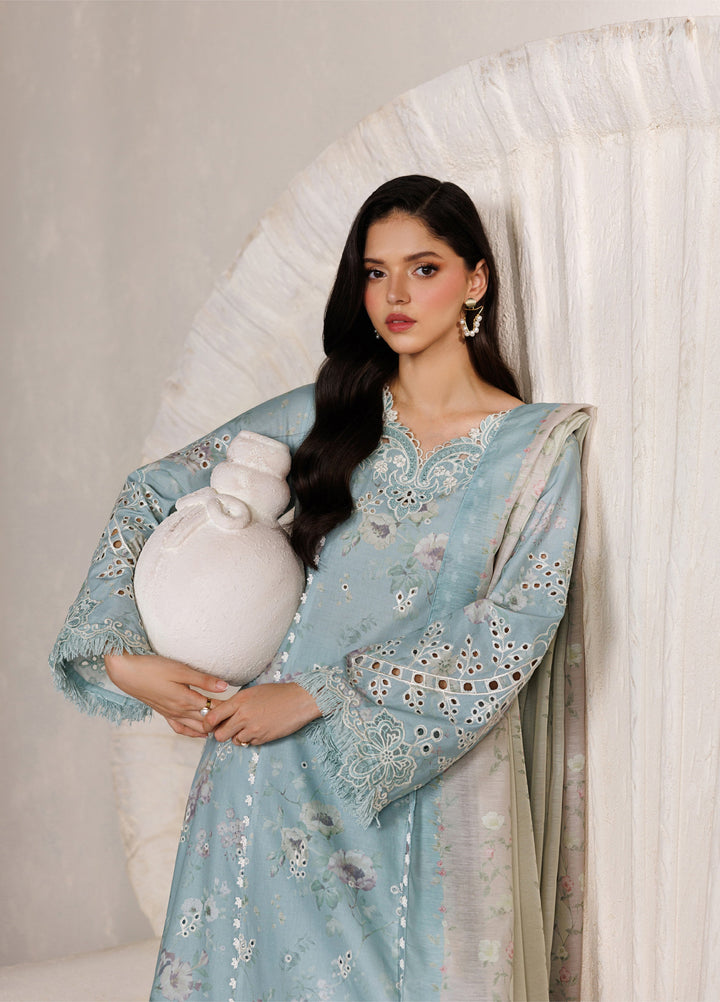 Iznik Unstitched Embroidered Lawn 3 Piece Suit IZ26ULF IBE-10 - Festive Collection