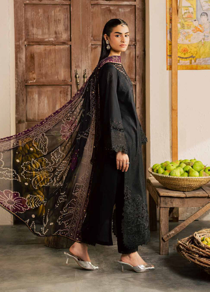 Bazar by Nureh Unstitched Chikankari Lawn 4 Piece Suit NU26UNL NE-257 - Eid Collection