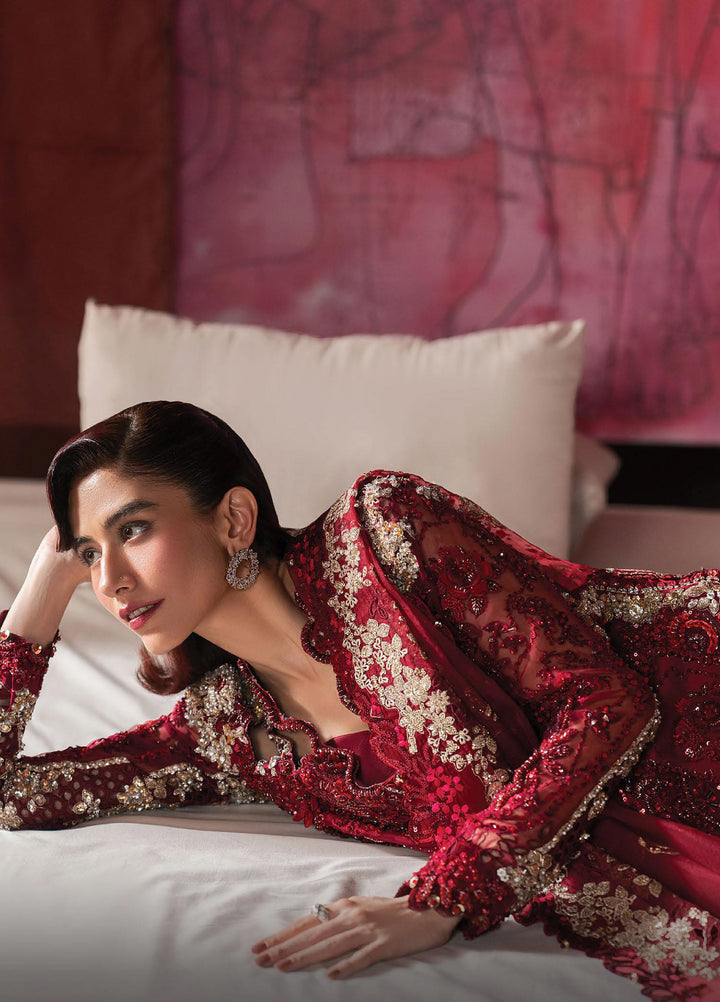 Hayat by Afrozeh Unstitched Organza Embroidered Suits 3 Piece AF25HU AFH-25-08 RAWAAYAT - Festive Collection