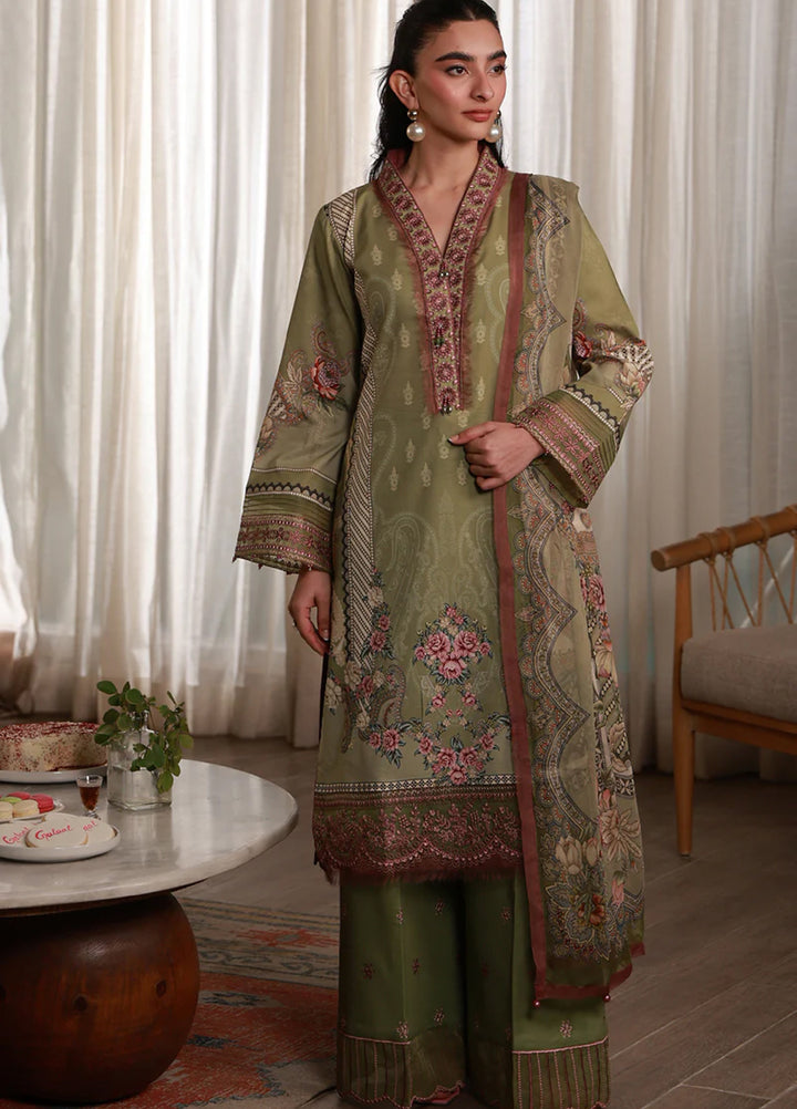 Delia by Gulaal Unstitched Embroidered Lawn 3 Piece Suit GL26UD D-12 Alma - Summer Collection