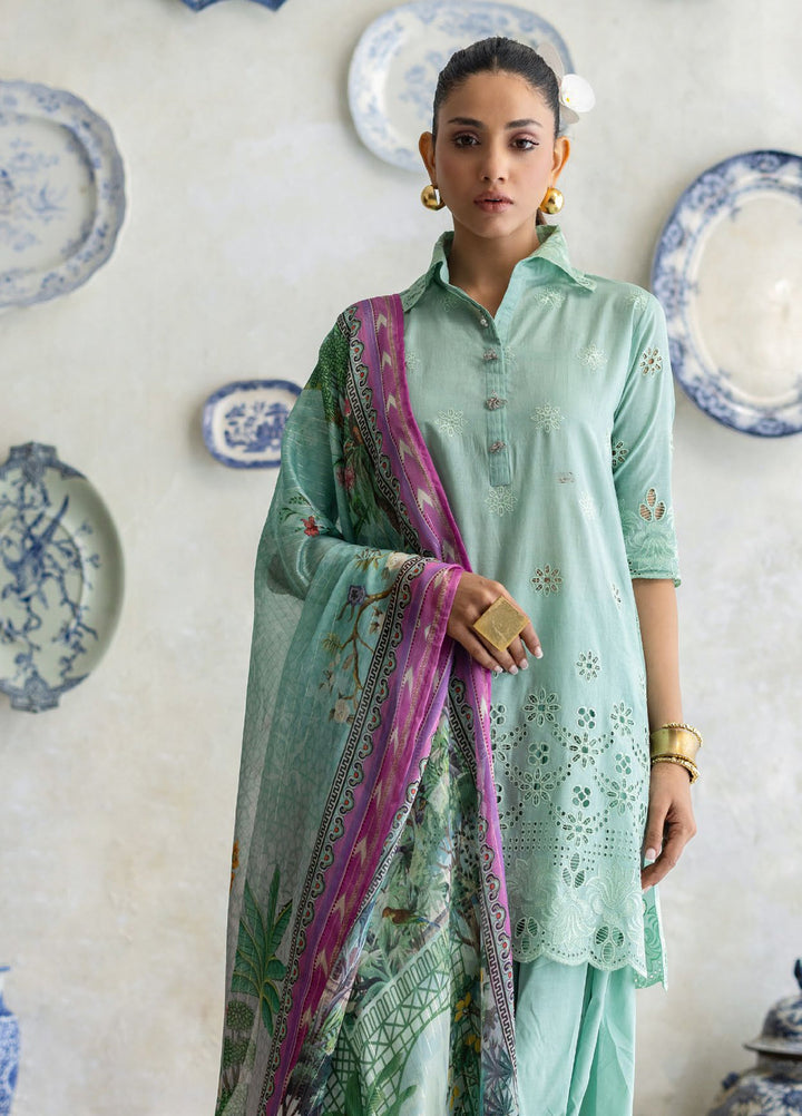 Freesia by Gul Ahmed Unstitched Embroidered Lawn 3 Piece Suit GA26UFL S-62013 - Summer Collection