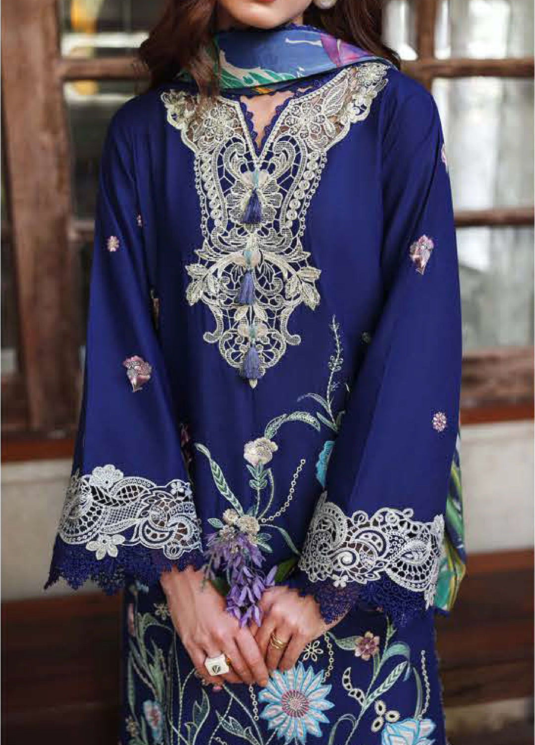 The Secret Garden by Mushq Unstitched Embroidered Lawn 3 Piece Suit MU26ULSG Sylphae HUNSS260201 - Festive Collection