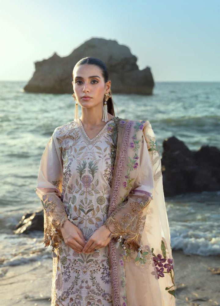 Mahiymaan by Al Zohaib Unstitched Embroidered Luxury Lawn 3 Piece Suit AZ26UM D-8 - Festive Collection