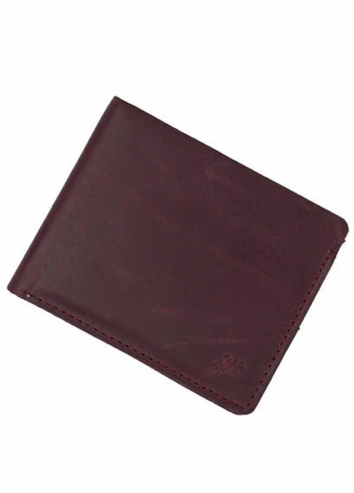Vintage by Jild Mens Genuine Vintage Leather Wallet-CRIMSON RED S2 - Wallets Collection
