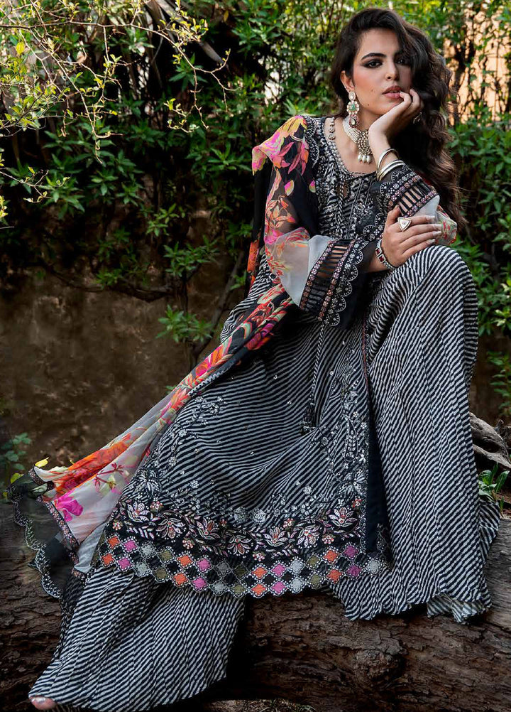 Vasal by Charizma Unstitched Embroidered Chiffon 4 Piece Suit CHR26UVC VSLW6-02 - Festive Collection