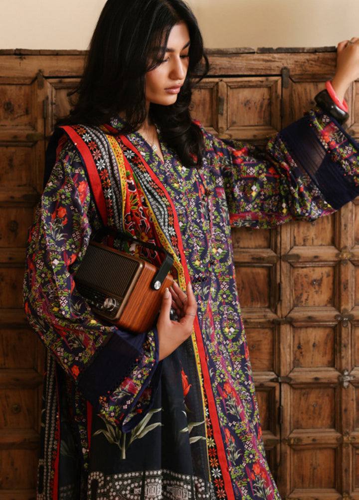 Amaya by Zaha Unstitched Printed Lawn 3 Piece Suit ZK26UAL Veda APL26-08 - Casual Collection