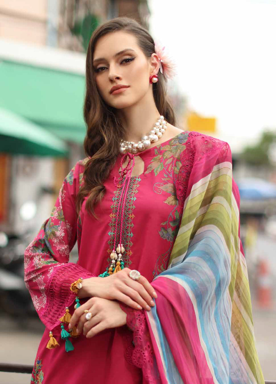 Signature by Charizma Unstitched Printed Lawn 3 Piece Suit CHR26USL CS6-04 - Summer Collection