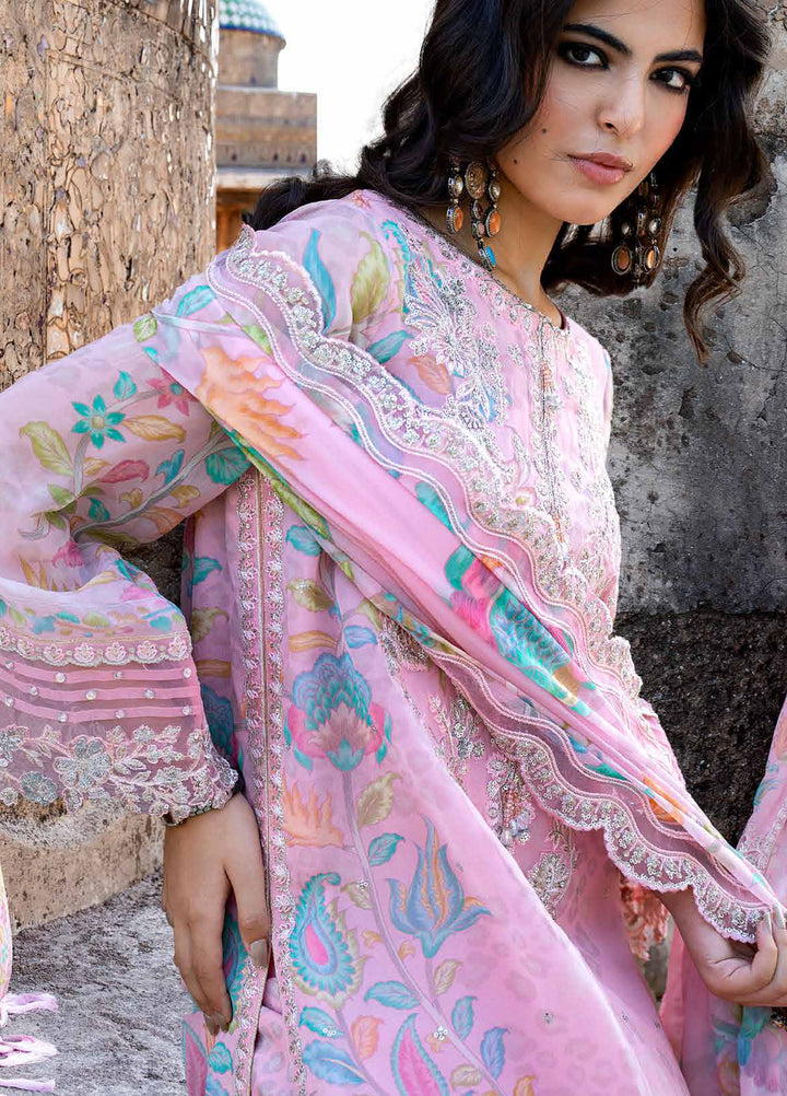 Vasal by Charizma Unstitched Embroidered Chiffon 4 Piece Suit CHR26UVC VSLW6-01 - Festive Collection