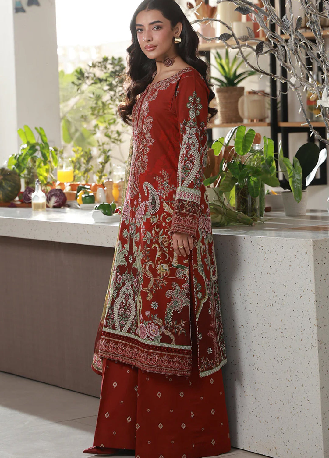 Delia by Gulaal Unstitched Embroidered Lawn 3 Piece Suit GL26UD D-9 Siaa - Summer Collection