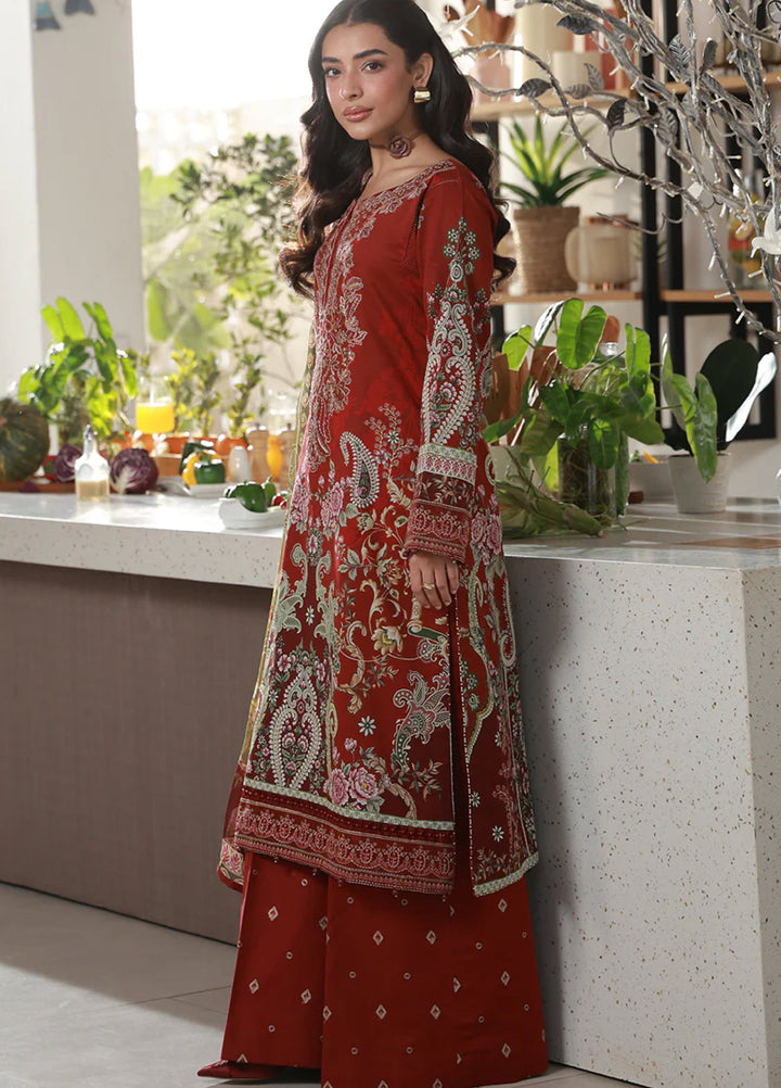 Delia by Gulaal Unstitched Embroidered Lawn 3 Piece Suit GL26UD D-9 Siaa - Summer Collection
