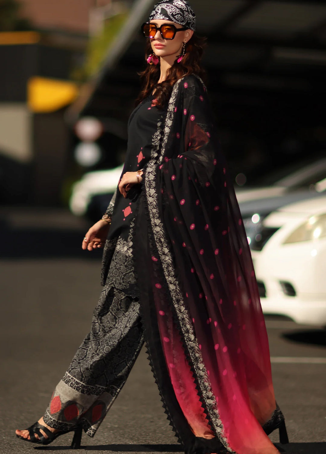 Andaaz by Charizma Unstitched Embroidered Lawn 3 Piece Suit CHR26UAL CAD6-05 - Summer Collection