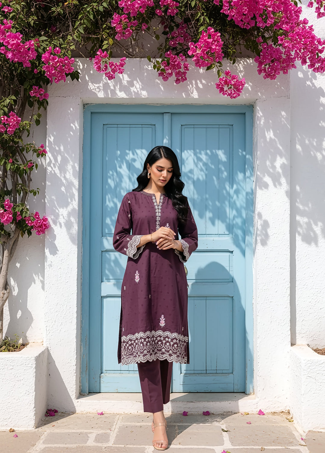 Lakhany Ready To Wear Embroidered Jacquard 1 Piece LG-IZ-0509-W-EMB-1P - Winter Collection