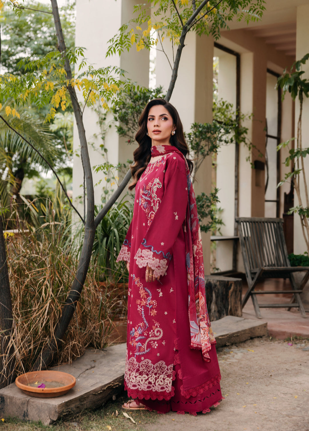 Zync by Florent Unstitched Embroidered Lawn 3 Piece Suit FL26ULZ FZ-7A - Lawn Collection