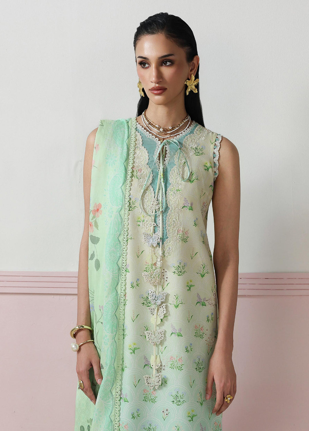 Q Prints by Qalamkar Unstitched Printed Lawn 3 Piece Suit QLK26UQL Della QQP-07 (B) - Summer Collection