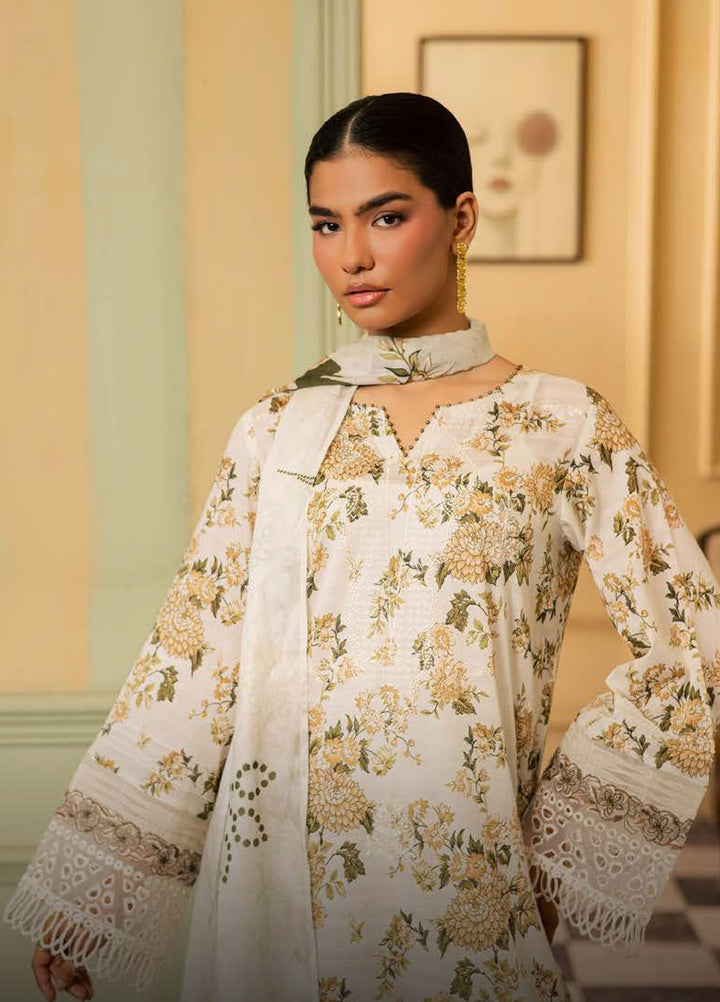 Daria by Riaz Arts Unstitched Embroidered Lawn 3 Piece Suit DA26UCT DA-63 - Summer Collection