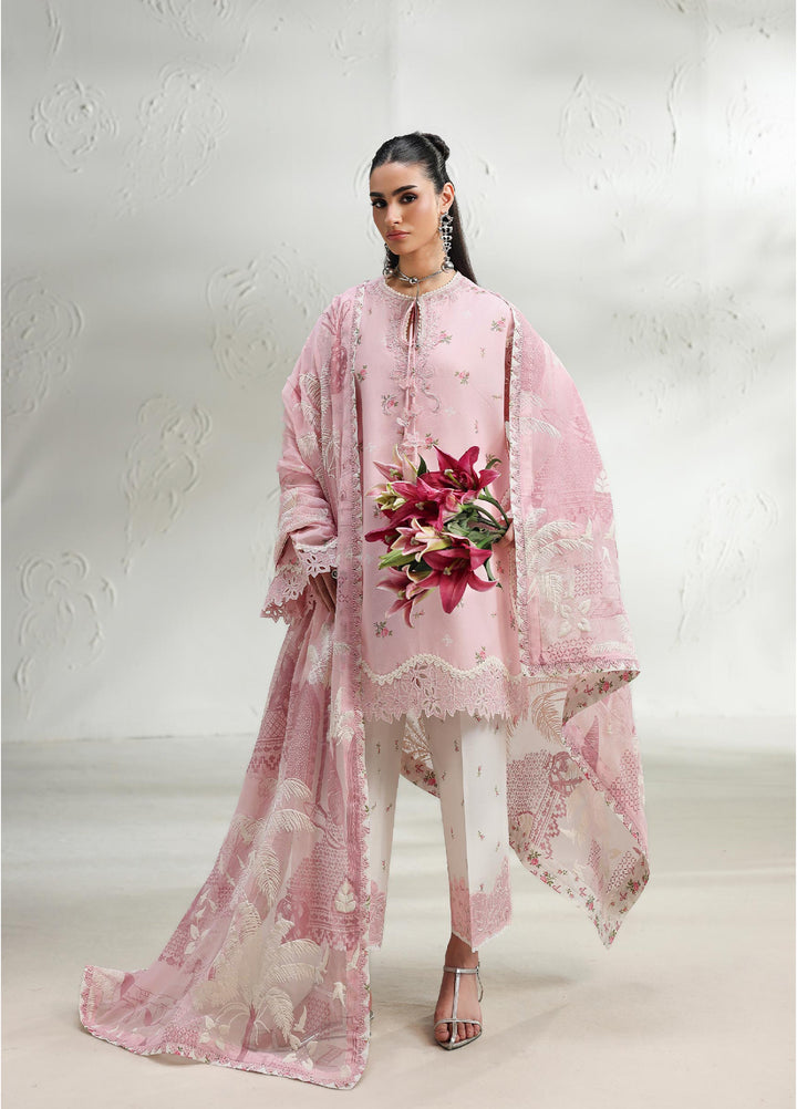 Q Prints by Qalamkar Unstitched Printed Lawn 3 Piece Suit QLK26UQL Rimah QQP-02(A) - Summer Collection