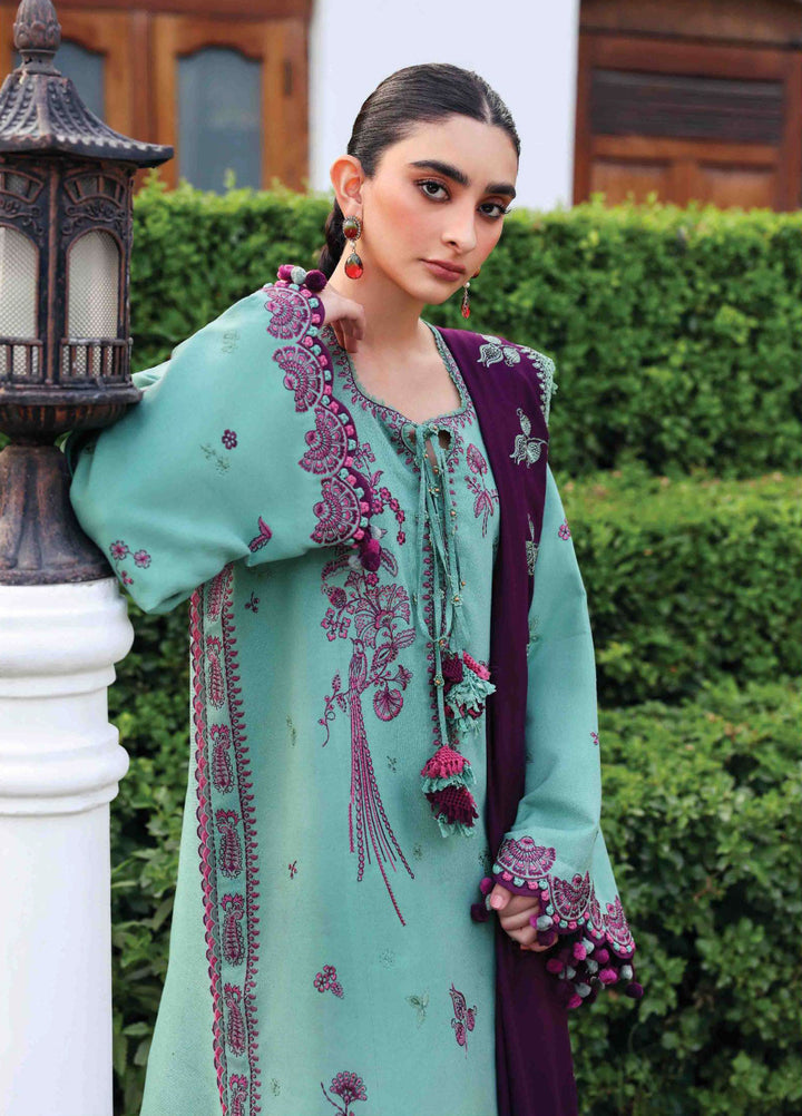 Amaris by Republic Womenswear Unstitched Luxury Shawl Karandi Embroidered Suits 3 Piece RW25AS D-14 - Winter Collection