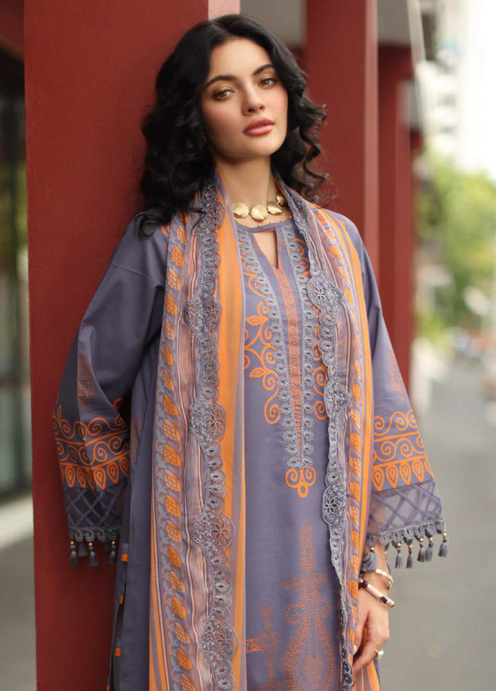 Combination by Charizma Unstitched Embroidered Lawn 3 Piece Suit CHR26UCL CC6-19 - Festive Collection