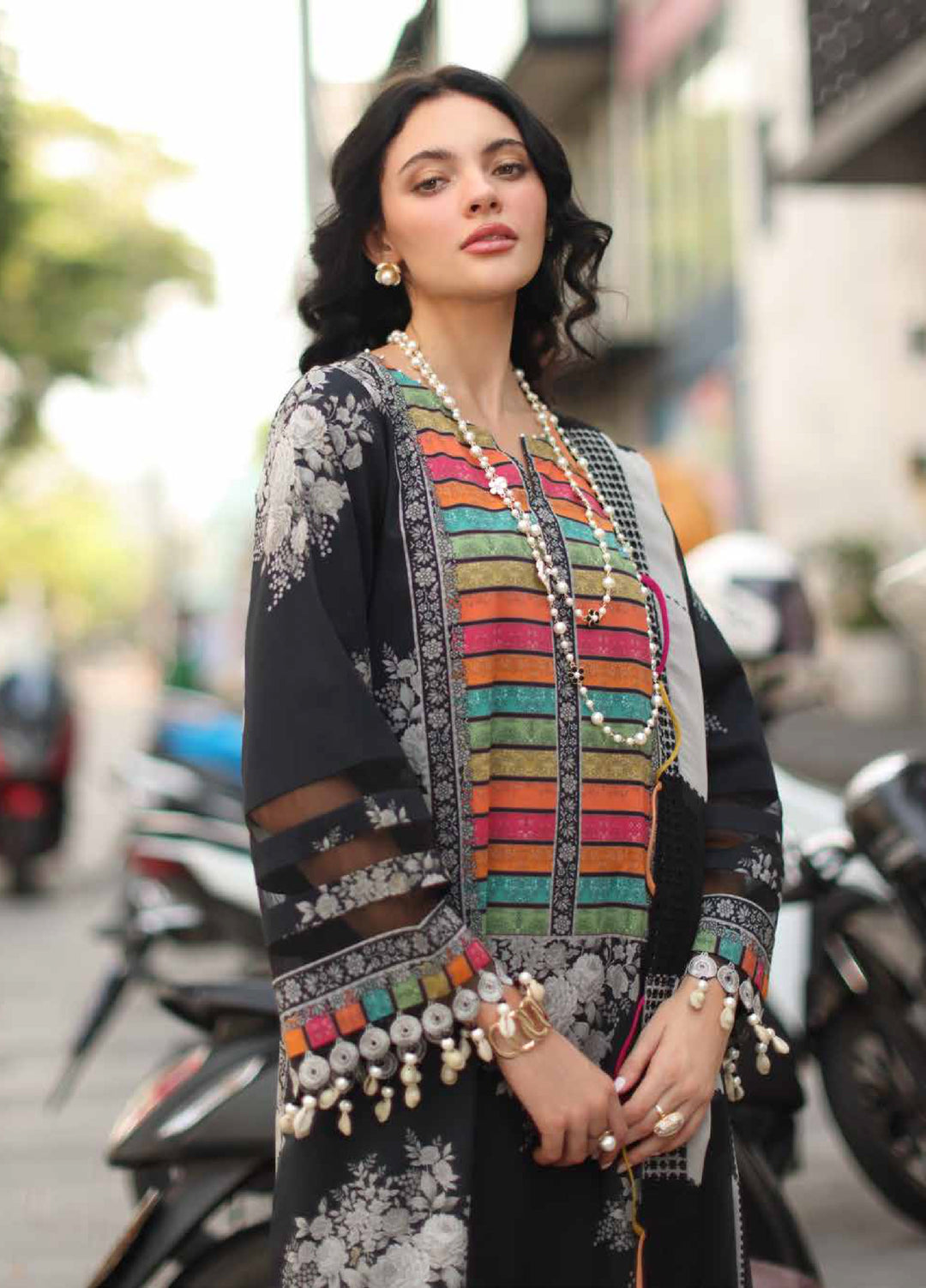 Signature by Charizma Unstitched Printed Lawn 3 Piece Suit CHR26USL CS6-06 - Summer Collection
