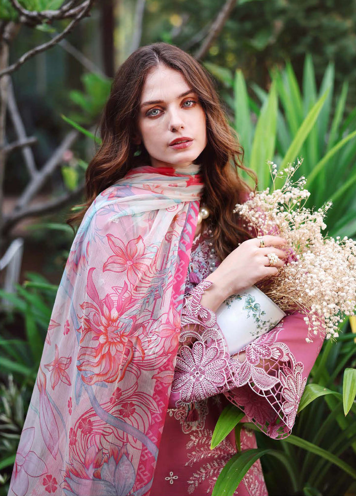 The Secret Garden by Mushq Unstitched Embroidered Lawn 3 Piece Suit MU26ULSG Mystic Camellia HUNSS260208 - Festive Collection