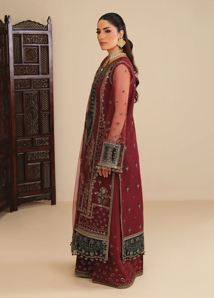Alizeh Fashion Unstitched Embroidered Net 3 Piece Suit AF26UNF AF-NT-2260-MEHAL - Festive Collection