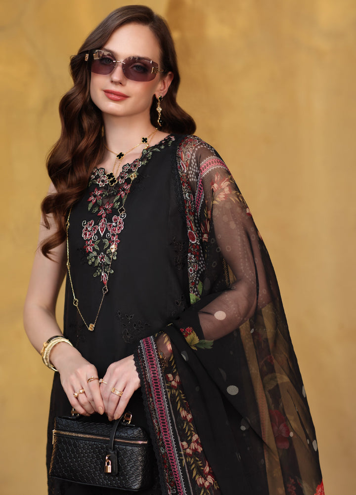 Noor by Saadia Asad Unstitched Embroidered Laserkari Lawn 3 Piece Suit SA26ULNL D5 - Lawn Collection