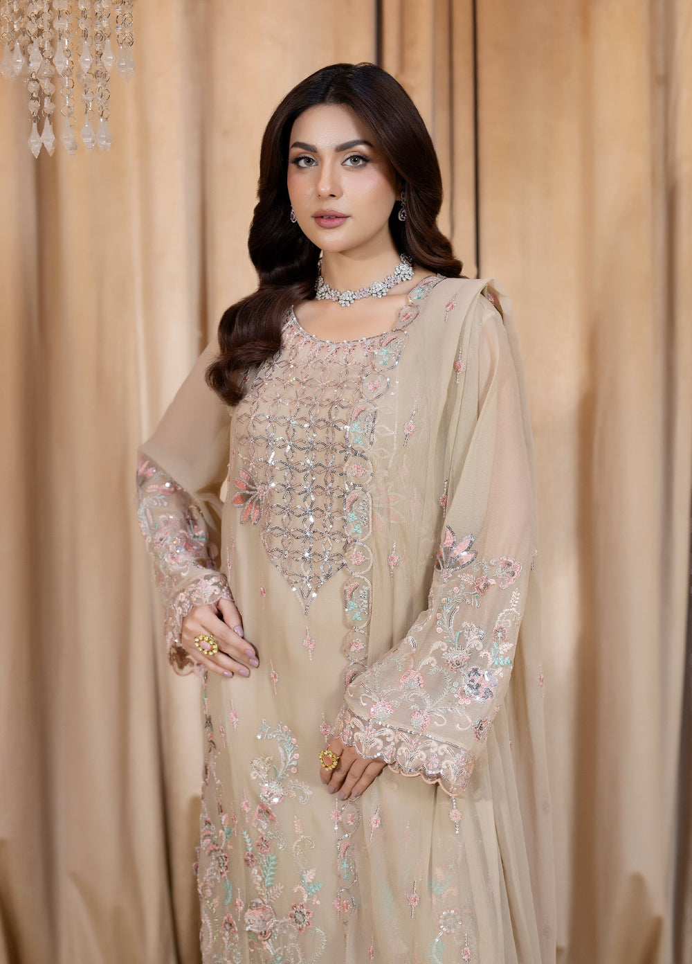 Daastan Raum by Sarb Unstitched Embroidered Chiffon 3 Piece Suit RS26UCD DCL-03 - Festive Collection