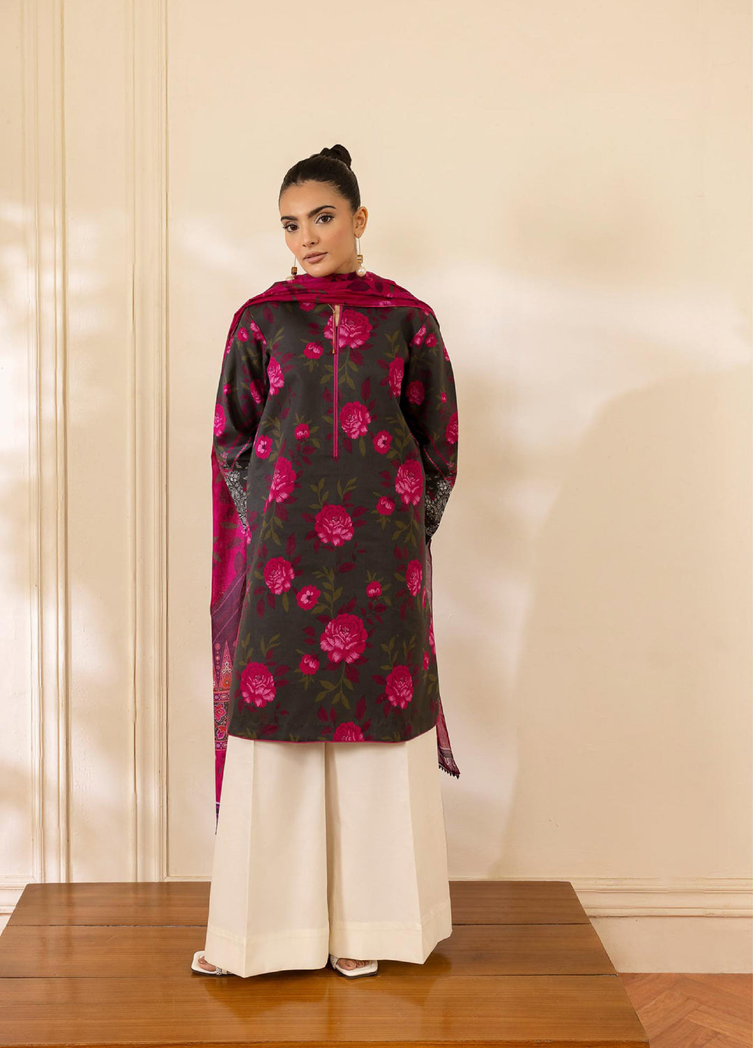 Nissa by RajBari Unstitched Printed Lawn 3 Piece Suit RB26ULN D-02 - Casual Collection