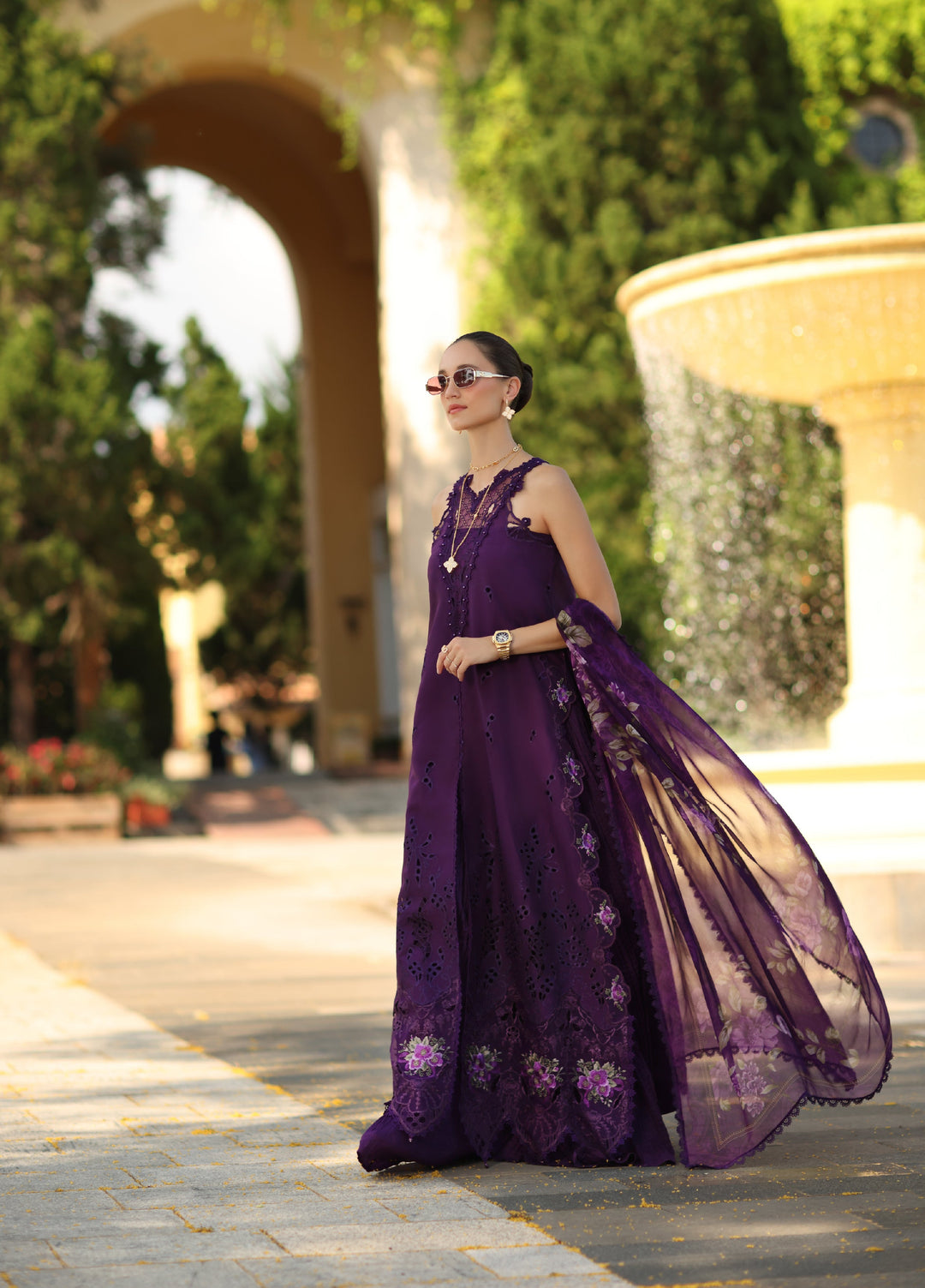 Noor by Saadia Asad Unstitched Embroidered Laserkari Lawn 3 Piece Suit SA26ULNL D2 - Lawn Collection