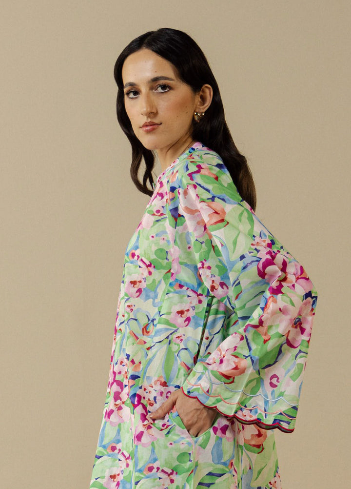Coco by Zara Shahjahan Unstitched Printed Lawn 3 Piece Suit CZS26UPL ELARIS-6A - Summer Collection