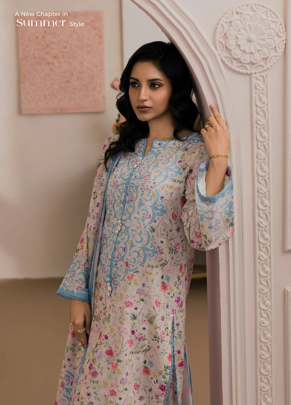 Zellbury Unstitched Printed Lawn 3 Piece Suit ZB26UC WUS26X30891 - Casual Collection