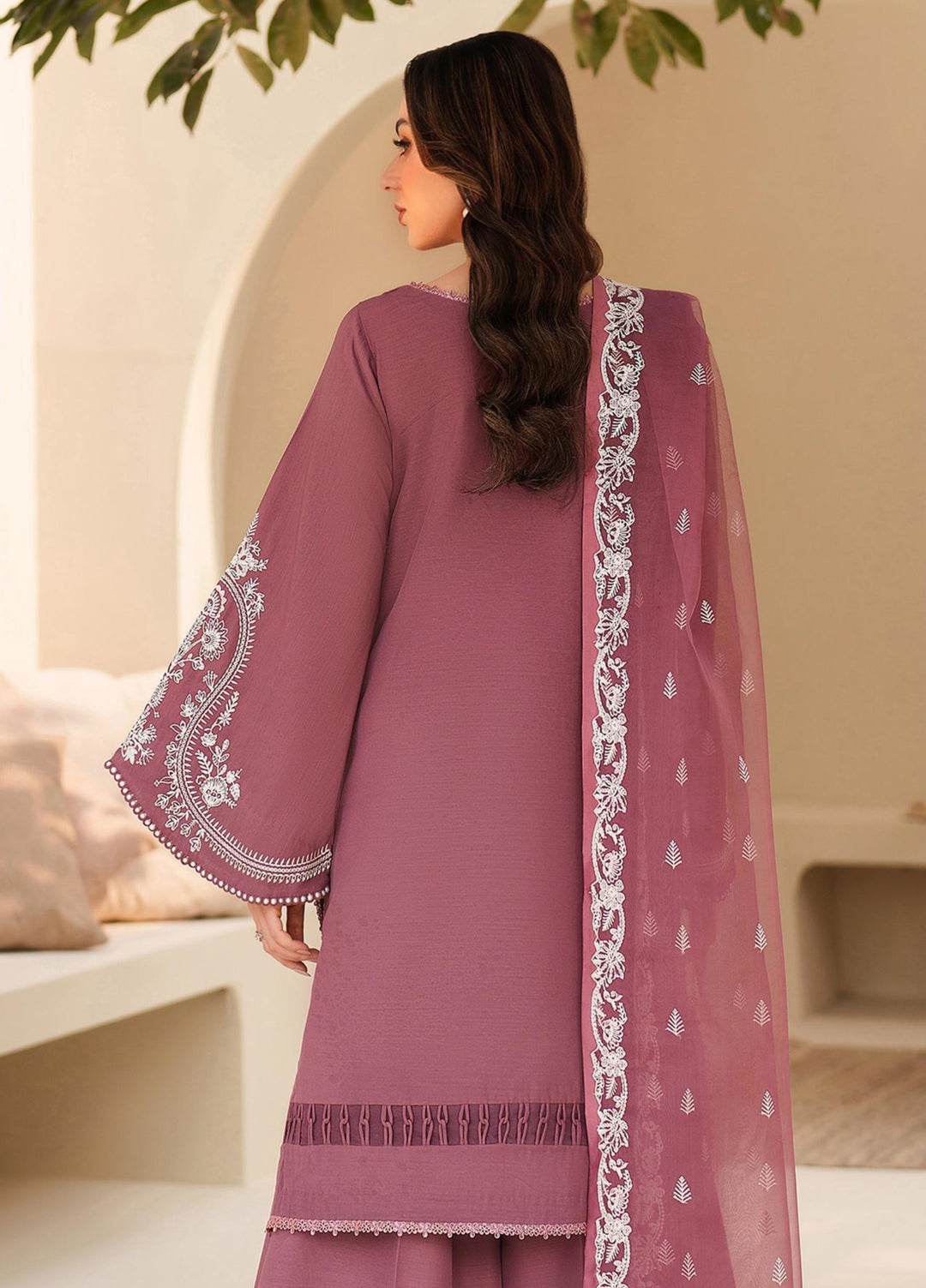 Tabeer by Zarif Unstitched Silk Embroidered 3 Piece Suit ZR26UT ZE-TS-08 SUNG - Winter Collection