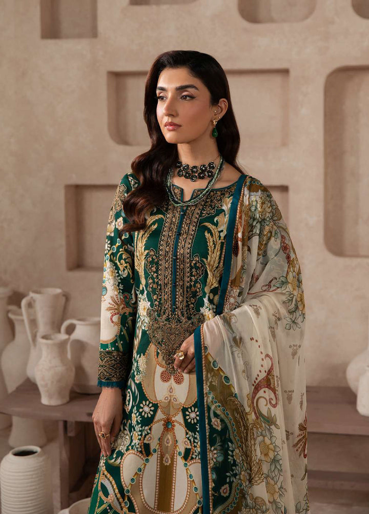 Gulaal Unstitched Embroidered Lawn 3 Piece Suit GL26ULF Vantae D-3 - Festive Collection