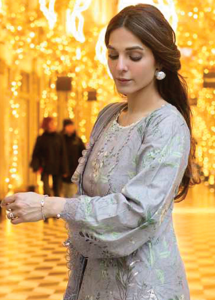 Sunshine Bloom by Al Zohaib Unstitched Embroidered Lawn 3 Piece Suit AZ26USL D10 - Summer Collection