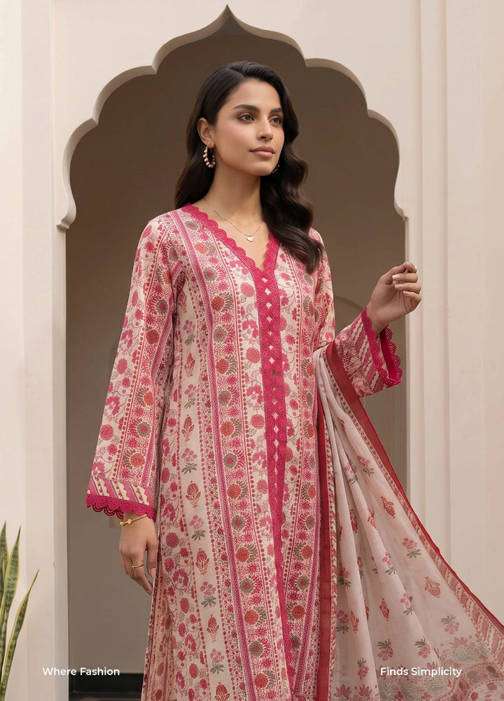 Zellbury Unstitched Printed Lawn 3 Piece Suit ZB26UCVII WUS26X38109 - Casual Collection