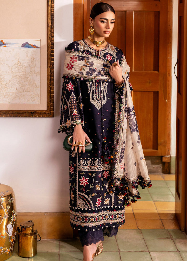 Shahkaar by Jazmin Unstitched Embroidered Lawn 3 Piece Suit JZ26USE SL26-D07 - Eid Collection