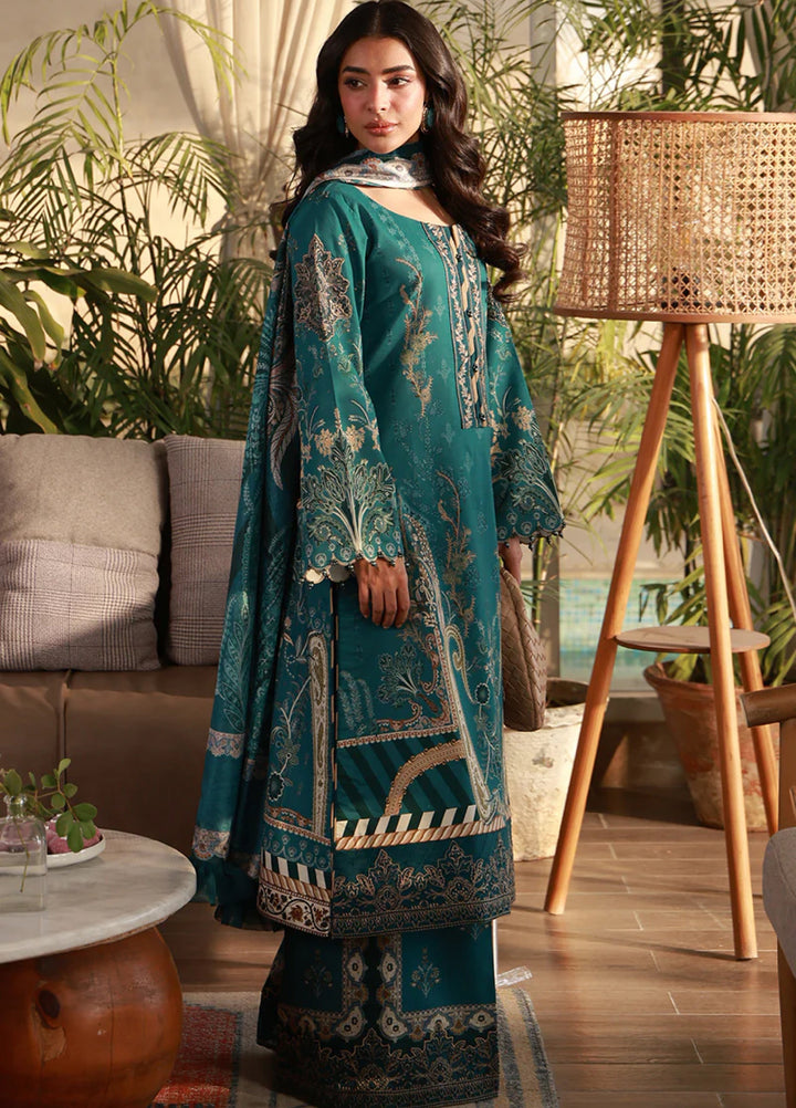 Delia by Gulaal Unstitched Embroidered Lawn 3 Piece Suit GL26UD D-4 Isla - Summer Collection